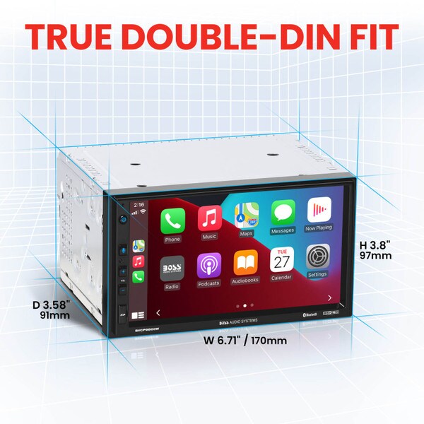 Main product image for BOSS BVCP9800W 7" Touchscreen Monitor In-Dash Receiver265-4706
